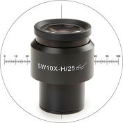 Euromex Super Wide Field SWF 10x/25 mm oculaire w / 10/100 Micromètre & Cross Hair