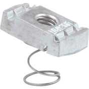 Unistrut Strut Channel 1-5/8" Channel Nut P4008eg, Electro-Galvanized, 3/8-16 - Pkg Qty 100