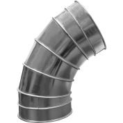 US Duct Clamp Together 60 ° Elbow 1.5 CLR, 10" Diameter, Galvanized, 18 Gauge