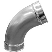 Clamp us Duct Ensemble 60 ° Coude 1 CLR, 6 » Diamètre, Galvanisé, Jauge 22