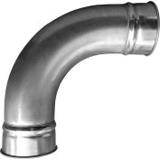 Clamp us Duct Ensemble 90 ° Coude 1,5 CLR, 6 » Diamètre, Galvanisé, Jauge 22