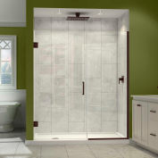 SON DreamLine-243607210-06 Unidoor Plus à charnières de porte de douche, Bronze, 36 à 36-1/2 "x 72"