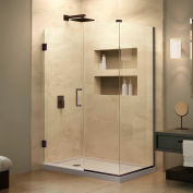 DreamLine SHEN-24400340-06 Unidoor Plus articulé cabine de douche, Bronze, 40 "x 34-3/8" x 72 "