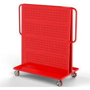 Artisanat de la vallée, F89548 Bin chariot modulaire a-frame, 2 panneaux persiennes, 48" W x 30 H « D x 62 », rouge