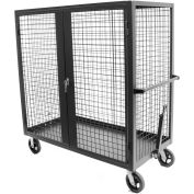 Valley Craft® F89557VCGY Security Truck 48"L x 24"W x 66"H, Gris