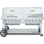 Crown Verity Rental Mobile Grill 72" Roll Dome Package LP - SI BULK