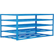 5 étagères porte-feuilles horizontales, capacité de 10000 lb, bleu
