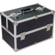CASE-F Aluminum Storage Case, 16"L x 10"W x 11"H, Black/Silver