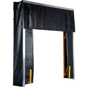Abri de quai rétractable Vestil™, 40 oz. Capacité, projection 24 », 11'L x 11'H, noir