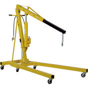 Vestil Air & Hand Pump Hydraulic Shop Crane with Foldable Legs, 2 Ton Capacity