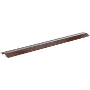 Tuyau en aluminium extrudé - Crossover de câble, brun, 48" x 7-1/8" x 1-1/16"