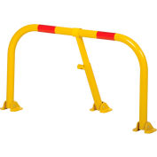 Panier de stationnement réservé/privé, 1-1/2" de diamètre, 18" Ext. Hauteur, Jaune