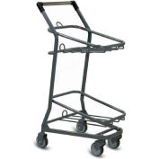 VersaCart® EZcart panier panier (2) 28 Gallon paniers de magasinage en plastique, gris métallisé