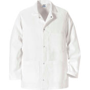 Rouge Kap® pince-Front Boucher court manteau, W/poches, blanc, Polyester/coton, L