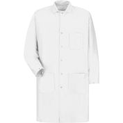 Kap® rouge unisexe antistatique/ESD Tech Coat, blanc, Polyester/Nylon, L