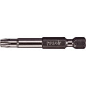 Vega TORX® Tamper 27 Power Bit x 2", S2 Modified Steel, Gunmetal Grey