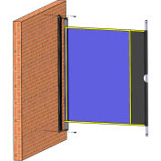 Rasoir Industries RollTect™ écran de soudure rétractable - PVC transparent de 5,5' x 20'