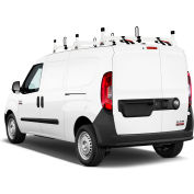 Vantech H1 3 Bar Steel Ladder Roof Rack for RAM ProMaster City 2014-On, White