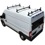 Vantech H1 3 bar Rack d’échelle en aluminium pour RAM ProMaster Cargo Van 2013-On, Noir