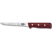 Victorinox 6 Boning Knife, Narrow Blade, Stiff, Rosewood Handle 5.6406.15 