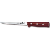 Victorinox 6 Boning Knife, Narrow Blade, Stiff, Rosewood Handle 5.6406.15