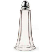 Vollrath® Traex Elegance Collection Salt & Pepper Shakers, 1003, Chrome Top, Glass Jar - Pkg Qty 24