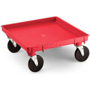 Vollrath® Traex Rack Dolly Base, 1697-02, Red, 450 Lb. Capacity, 21" X 21"