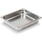 Vollrath® Super Pan V Poêle à vapeur inoxydable, 30222, 2-1/2 » Profondeur, 1/2 Taille, qté par paquet : 6