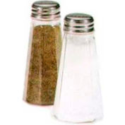 Vollrath® Traex Paneled Jar Salt & Pepper Shakers, 303-0, Stainless Top, 3 Oz, qté par paquet : 72