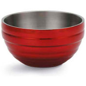 Vollrath® Double-Wall Insulated Serving Bowl, 4659015, 1.7 Quart, Dazzle Red - Pkg Qty 6