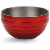 Vollrath® Bol de service isolé à double paroi, 4659215, 6,9 Quart, Rouge éblouissant, qté par paquet : 3
