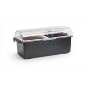 Vollrath® Traex Plastic Condiment Dispenser W/ Couvercle standard, 4740-06, Noir, Quart Insert Taille
