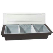 Vollrath® Traex Plastic Condiment Dispenser W/ Standard Lid, 4742-01, Brown, Quart Insert Size