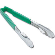 Vollrath® 9,5"1 Piece Utility Tong - Vert, qté par paquet : 12