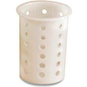 Vollrath® Traex Plastic Flatware Cylinder Storage System, 52642, 3-1/2 » Diamètre, Blanc, qté par paquet : 12