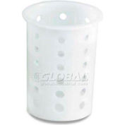 Vollrath® Traex Plastic Flatware Cylinder Storage System, 52643, 3-3/4 » Diamètre, Blanc, qté par paquet : 12
