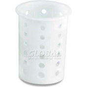 Vollrath® Traex Plastic Flatware Cylinder Storage System, 52643, 3-3/4 » Diamètre, Blanc, qté par paquet : 12