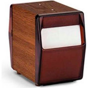 Vollrath® Two Sided Napkin Dispenser, 5509-12, Vertical, Dark Walnut Wood Grain
