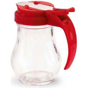 Vollrath® Glass Jar, 606-02, 6 Oz., Red Top - Pkg Qty 12