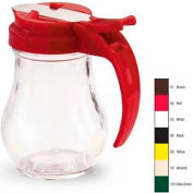 Vollrath® Glass Jar, 606-06, 6 Oz., Black Top - Pkg Qty 12