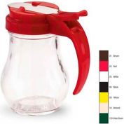 Vollrath® Glass Jar, 614-01, 14 Oz., Brown Top - Pkg Qty 12