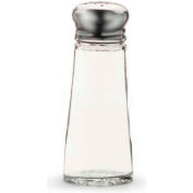 Vollrath® Traex Dripcut Salt & Pepper Shakers, 703, Smooth Glass Jar, Stainless Steel Top - Pkg Qty 24