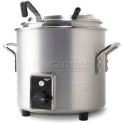 Vollrath® Rétro Stock Pot Kettle Rethermalizer, 7217210, 11 Litres, Finition naturelle