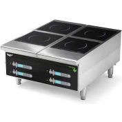 Vollrath® Cayenne Heavy-Duty Induction Hot Plate, 924HIDC, Four-Hob Digital, 24"X13-5/8"X30"
