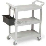 Vollrath® chariots en plastique polyvalents, 97004, gris, capacité de 300 lb, 33 " X 16-13/16 " X 37 »