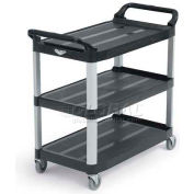 Vollrath® chariots en plastique polyvalents, 97007, Noir, 300 Lb. Capacité, 40-1/4 " X 19-7/8 " X 37 »