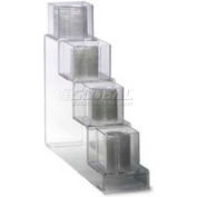 Acry Fab, Vertical Step Design Lid Holders, Vl-4, 4 Colonne, Countertop
