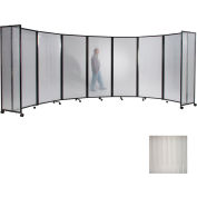 Paravent Mobile portable, 6'x 25' Polycarbonate clair