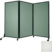 Panneau de partition acoustique portable, AWRD 80"x8'4" Avec Casters, Opal