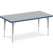 Virco® 482448LO Activity Table w/ Short Adj. Legs, 24 » x 48 », Gris Frame/Gray Top